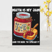Math Is My Jam And Im Here To Spread It School Mat カード (黄色い花)