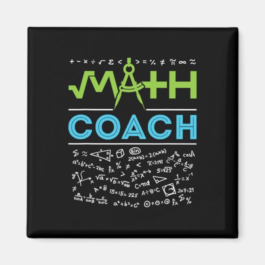 Math is My Jam First Day新学期教え Math マグネット (正面)