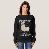 Math Is No Prob Llama数学パンデザイン スウェットシャツ (正面フル)