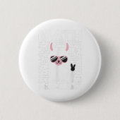 Math is No Prob-Llama数学先生TシャツLlama Lo 缶バッジ (正面)