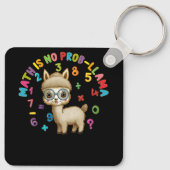 Math is No Prob-Llama Math Llama先生Back To S キーホルダー (裏面)