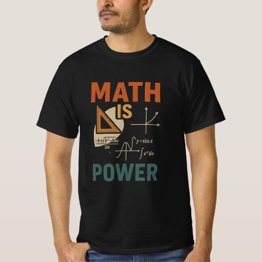 Math is Power Tシャツ (正面)