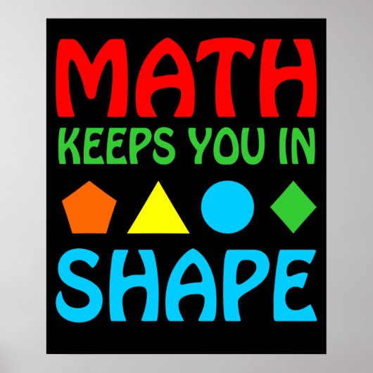 Math Keeps In Space Mathematic Maths Teacher ポスター (正面)