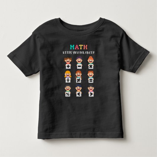 Math keeps you balanced トドラーTシャツ (正面)
