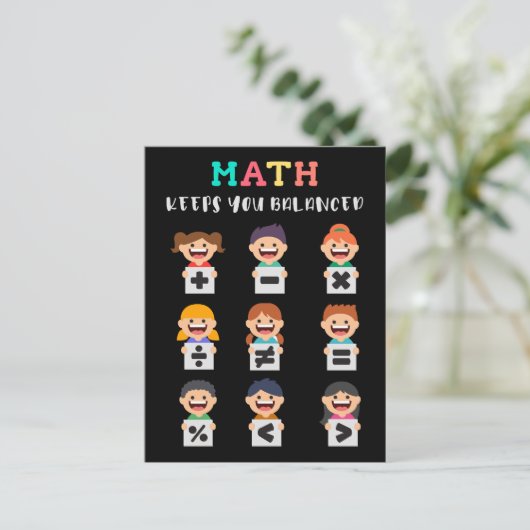 Math keeps you balanced ポストカード (スタンド正面)