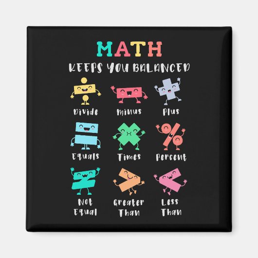 Math keeps you balanced マグネット (正面)