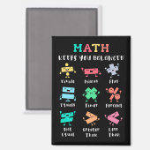 Math keeps you balanced マグネット (正面/裏面)