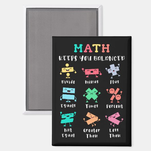 Math keeps you balanced マグネット (正面/裏面)
