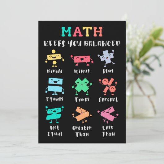 Math keeps you balanced 招待状 (スタンド正面)