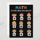 Math keeps you balanced 招待状 (正面/裏面)