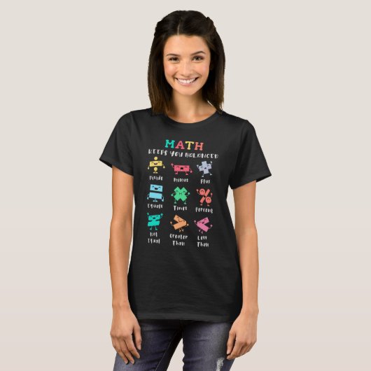 Math keeps you balanced tシャツ (正面フル)