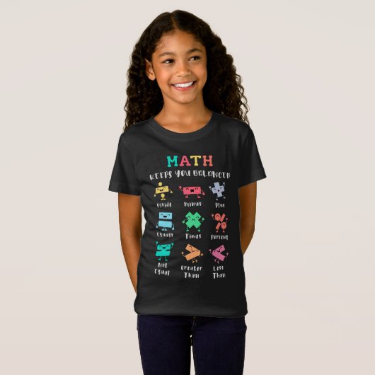 Math keeps you balanced tシャツ (正面フル)