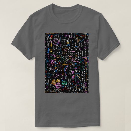 Math linear mathematics education circle backgroun tシャツ (デザイン正面)