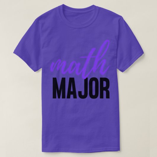 MATH MAJOR Tシャツ (デザイン正面)