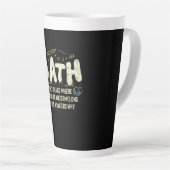 Math Mathematics Math Teacher Gift カフェラテマグ (右アングル)