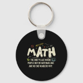 Math  Mathematics Math Teacher Gift キーホルダー (正面)