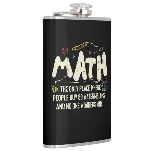Math  Mathematics Math Teacher Gift フラスク (右)