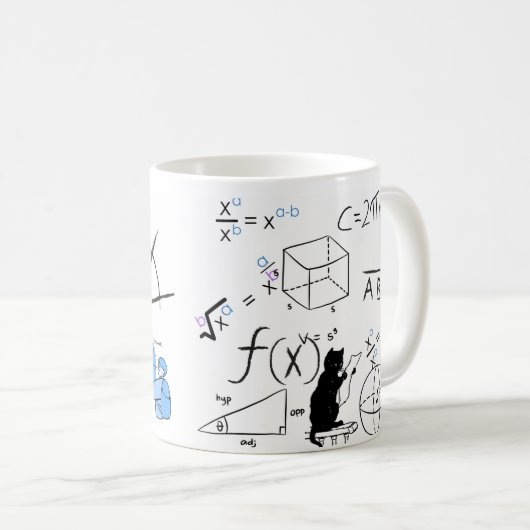 Math matters mug コーヒーマグカップ (正面右)