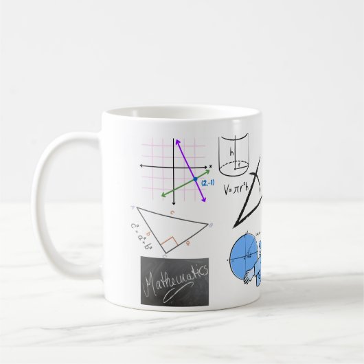 Math matters mug コーヒーマグカップ (左)