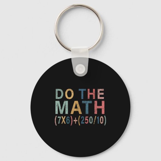 Math Meme Funny Gift For Teacher, Student Men Wome キーホルダー (正面)