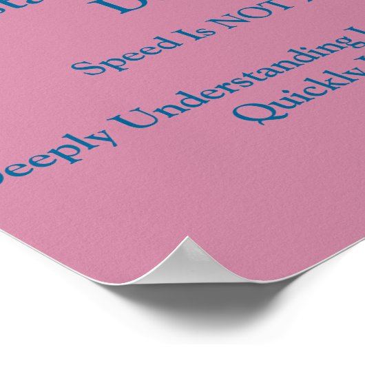 Math Mindsetsポスター – 深く理解 ポスター (角)