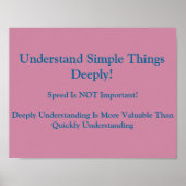 Math Mindsetsポスター – 深く理解 ポスター (正面)