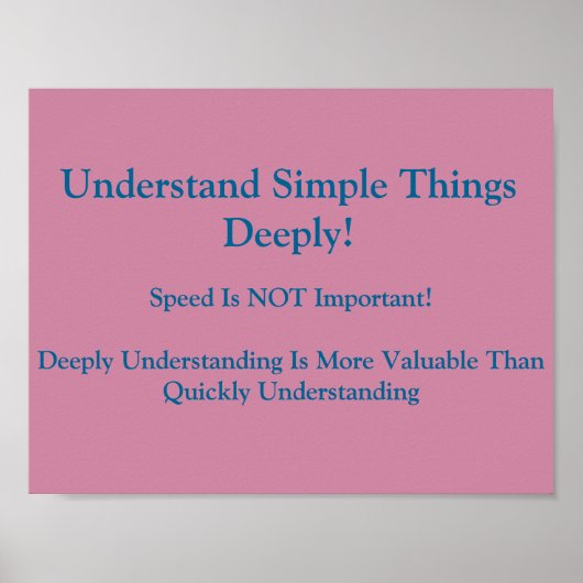 Math Mindsetsポスター – 深く理解 ポスター (正面)