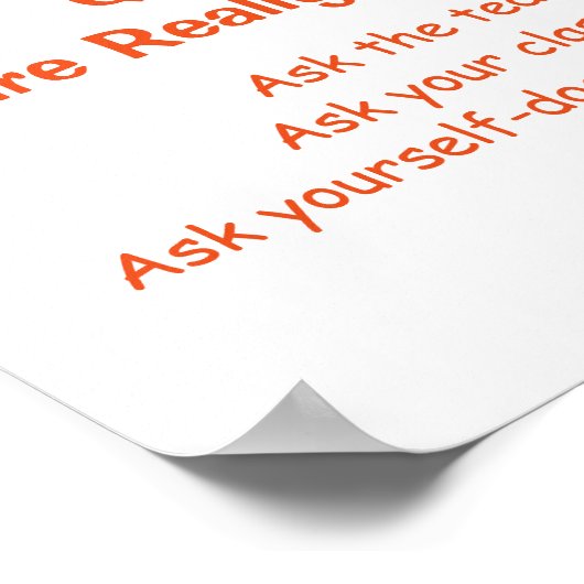 Math Mindsetsポスター – 質問 ポスター (角)