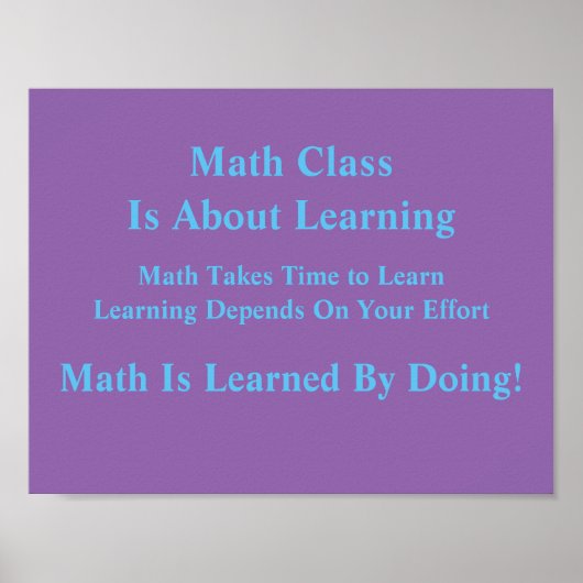 Math Mindsetsポスタ学ー –  by Do ポスター (正面)