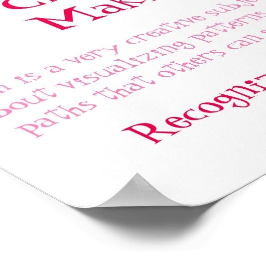 Math Mindsets Poster-RecognizeとSolve Pattern ポスター (角)