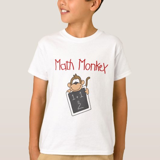 Math Monkey Tシャツとギフト Tシャツ (正面)