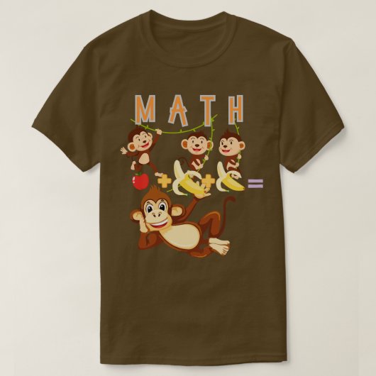 Math Monkeys Tシャツ (デザイン正面)