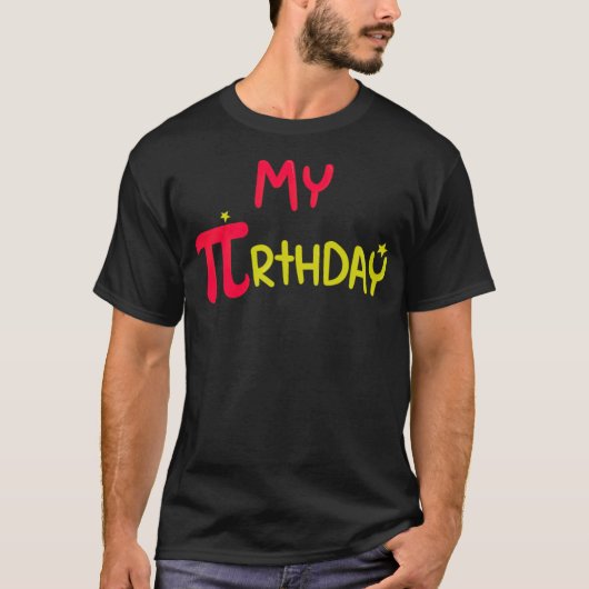Math My Pi誕生日おもしろいギークギフトMath Lover chi Tシャツ (正面)