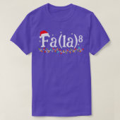 Math Nerd Christmas Fa la la la 6 Tシャツ (デザイン正面)