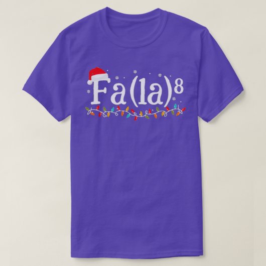 Math Nerd Christmas Fa la la la 6 Tシャツ (デザイン正面)