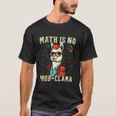 Math Nerd Geek Llama Animal Alpaca Mathematician M Tシャツ (正面)