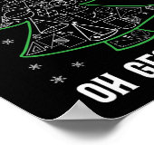 Math Oh Geometreeおたく学生Piデイクリスマス ポスター (角)