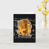 Math Overload Funny Equation Cartoon  カード (黄色い花)