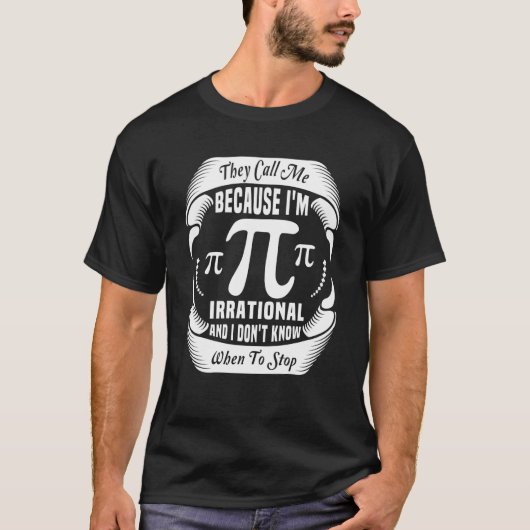 Math Piシンボル彼らは私PiシンボルPi日かわいい Tシャツ (正面)