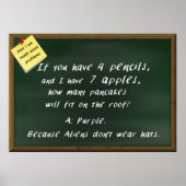 Math Poster - How I See Math Word Problems ポスター (正面)