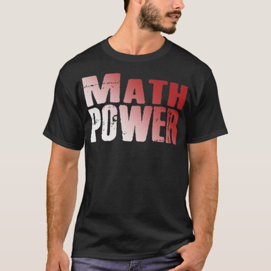 Math Powerの装飾 Tシャツ (正面)