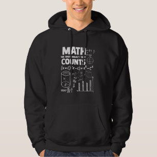 Math Pun Math Teをカウントする唯一のサブジェクト パーカ