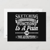 Math Rational Functions Punジョーク ポストカード (正面/裏面)