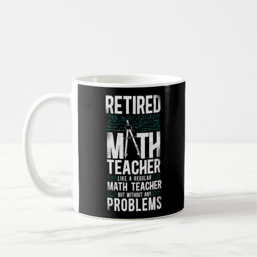Math Retired Math Teacher Like A Regular Math コーヒーマグカップ (左)
