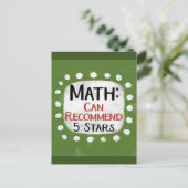 Math Review 5つ星はがき ポストカード (スタンド正面)