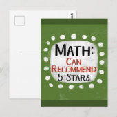 Math Review 5つ星はがき ポストカード (正面/裏面)