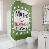 Math Review 5つ星シャワーカーテン シャワーカーテン (インサイチュ)