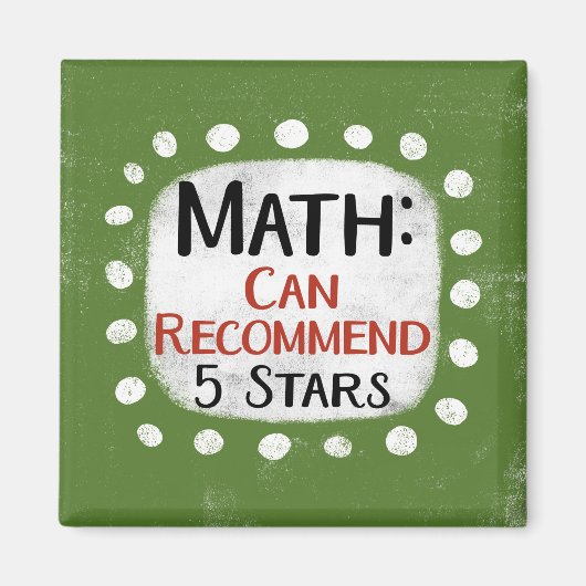 Math Review 5星冷蔵庫磁石 マグネット (正面)