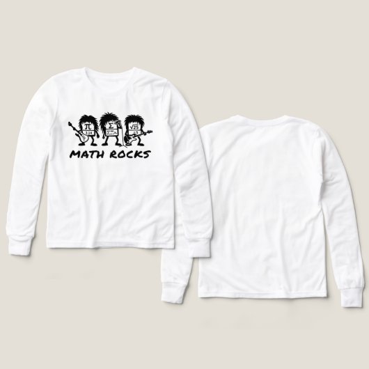 Math Rocks Academic Rock Band Humor (デザイン 正面&背面)