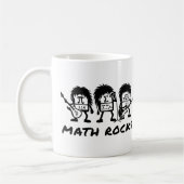 Math Rocks Academic Rock Band Humor コーヒーマグカップ (左)